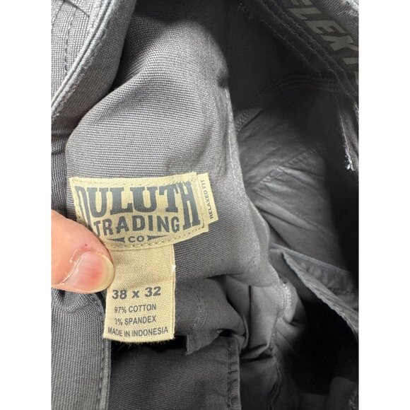 Men's Duluth Trading Gray Flex Fire Hose Foreman Pants Relaxed Fit 38 x 32 - Picture 8 of 8